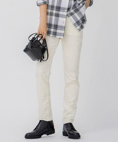 23区 【洗える】23区DENIM ベルベットストレッチ スキニーパンツ