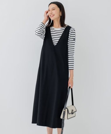 23区 【洗える】ポリバレントポンチ ジャンパースカート