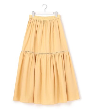 23区 【SLOW/洗える】コットンローン ティアード スカート