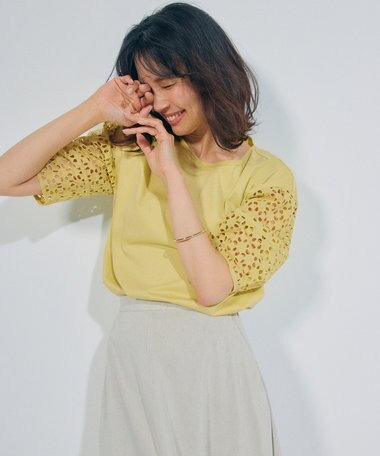 23区 【好評につき新色追加】アイレットジャージー カットソー