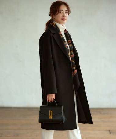 23区 【滝沢眞規子さん着用】ウールカシミヤビーバー チェスター コート