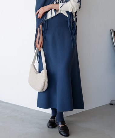 23区 【滝沢眞規子さん着用/洗える】ウールカシミヤ ニットスカート