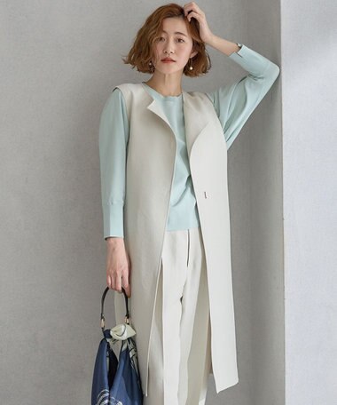 23区 ハイカウントライトクロス ジレ