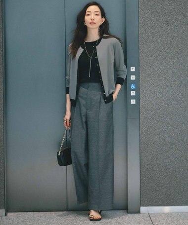 23区 【VERY5月号掲載/洗える】レーヨンポリエステルストレッチ カーディガン