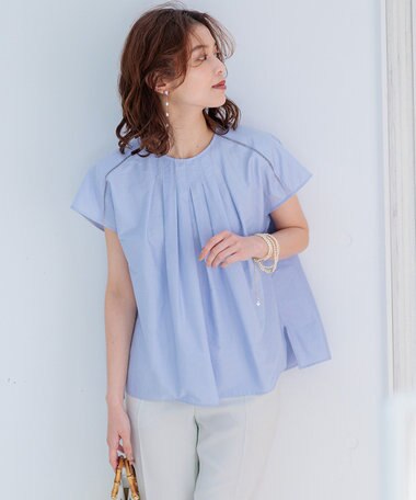 23区 【洗える】シャルマンエンブロイダリー Tブラウス