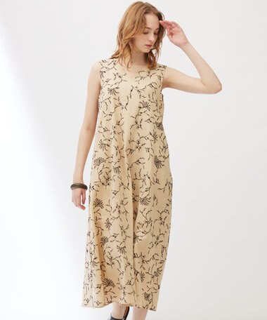 23区 【Indian Factory】フラワーエンブロイダリー ワンピース