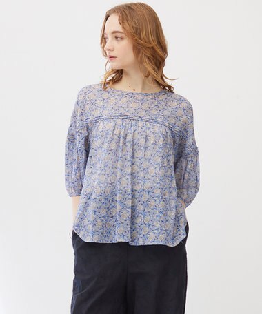 23区 【Indian Factory】コットンボイル ブラウス