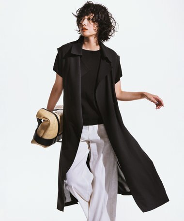 23区 【CLASSY. 10月号掲載/洗える】ドレープ ジレ