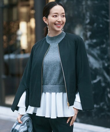 23区 【23区×Oggiコラボ /撥水加工】中綿 パディングタフタ ジャケット