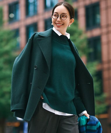 23区 【洗える】カシミヤブレンド ハイネック ニット