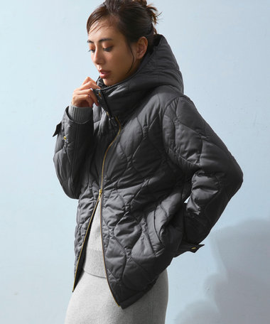 23区 中綿パディング フード2WAY アウター