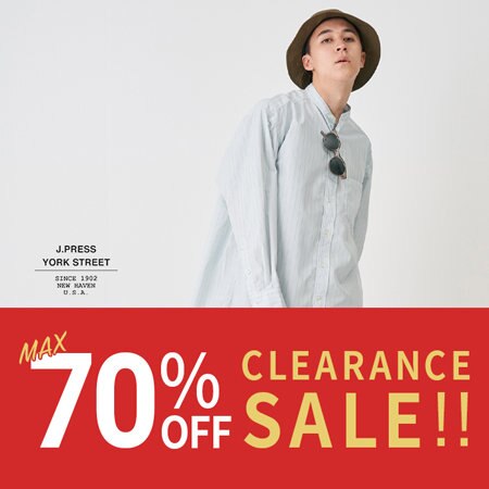 クリアランスセール開催中