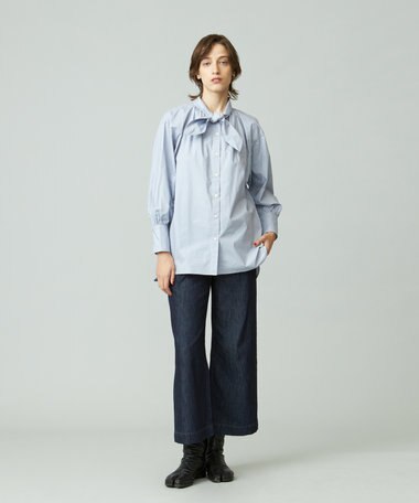J.PRESS YORK STREET 【WOMEN】コットンボータイ ブラウス