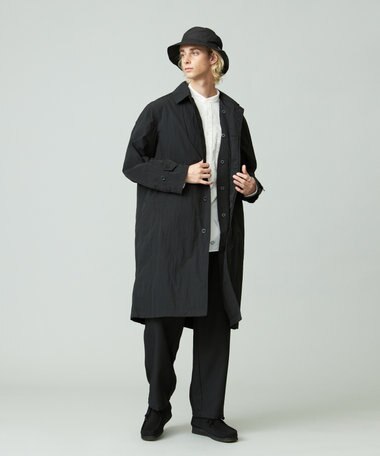 J.PRESS YORK STREET 【UNISEX】ナイロンワッシャーステンカラーコート