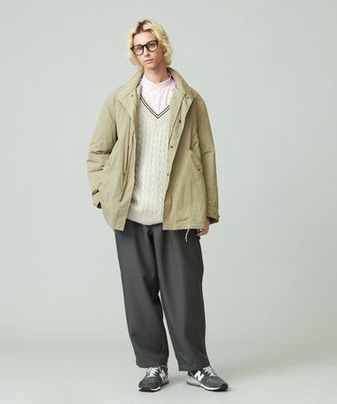 J.PRESS YORK STREET 【UNISEX】ナイロンワッシャーショートモッズコート