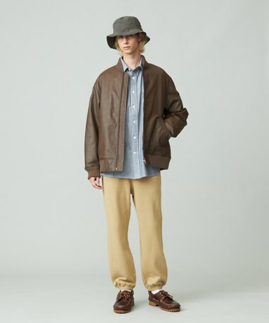 J.PRESS YORK STREET 【UNISEX】エコレザーMA-1