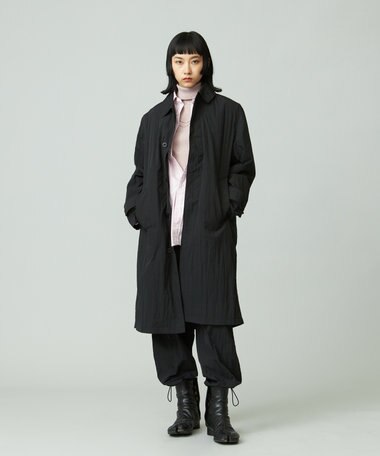J.PRESS YORK STREET 【UNISEX】ナイロンワッシャーステンカラーコート