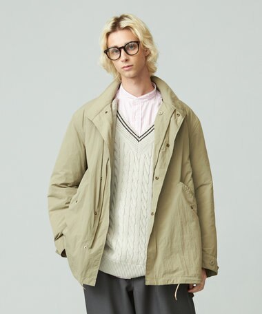 J.PRESS YORK STREET 【UNISEX】ナイロンワッシャーショートモッズコート