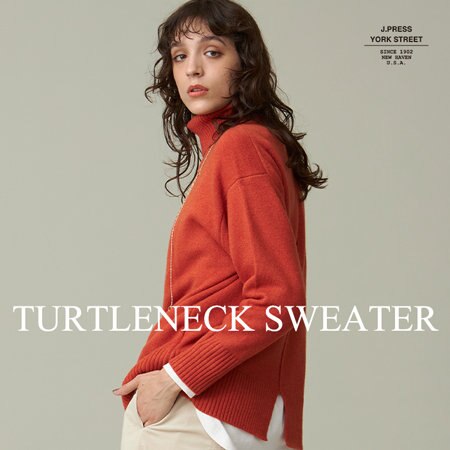 インナーに最適！ハイネックニット