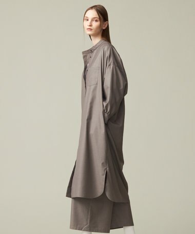 J.PRESS YORK STREET 【WOMEN】バックドレープ シャツワンピース