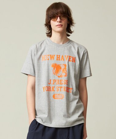 J.PRESS YORK STREET 【UNISEX】カレッジロゴTシャツ