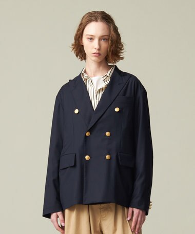  J.PRESS YORK STREET 【UNISEX】ダブルブレザー / 金釦