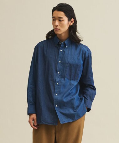 J.PRESS YORK STREET 【UNISEX】クレイジーパターン デニムシャツ