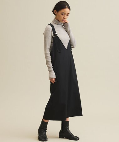  【WOMEN】シアリブ タートルニット