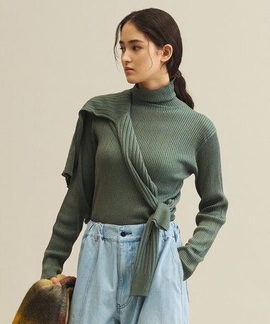 J.PRESS YORK STREET 【WOMEN】シアリブ タートルニット