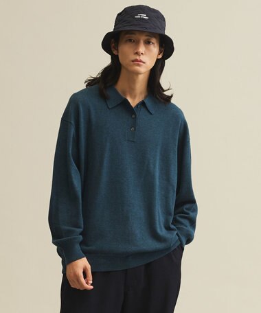 J.PRESS YORK STREET 【UNISEX】ANTI PILLING WOOL ニットポロシャツ