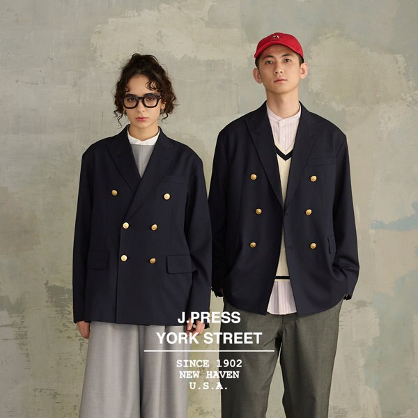 YORK STREET定番のブレザースタイル