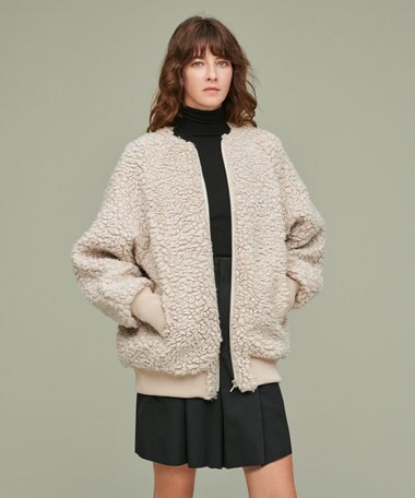  カーリーボア ショートコート