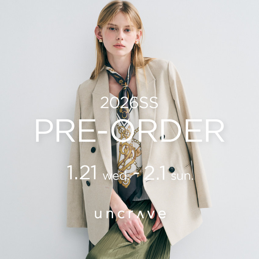2/1まで 2026SS PRE-ORDER 10%OFFキャンペーン