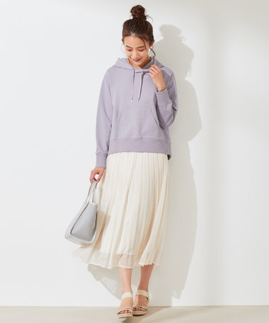 ANY SIS 【洗える】ブライトシアープリーツ スカート