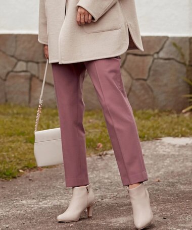 ANY SIS 【保温性あり/洗える】サーモ 2WAYストレッチ テーパード パンツ