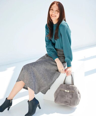 ANY SIS 【洗える】ミニケーブルカラー ニット