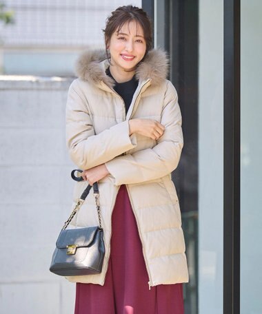 ANY SIS 【撥水】エコファイバーミックス ロング ダウン