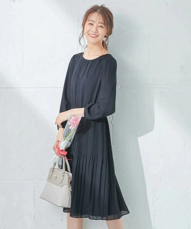 ANY SIS 【洗える】フェミニンプリーツ ワンピース