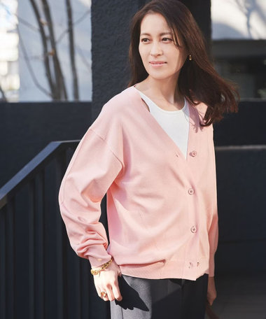 ANY SIS 【洗える】Ｖネック カーディガン