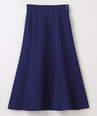 ANY SIS 【洗える】ロングタフタフレア スカート