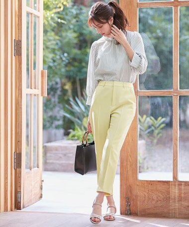 ANY SIS 【洗える】褒めらレディ テーパード パンツ