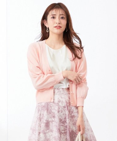 ANY SIS 【洗える】パール調ポイント カーディガン