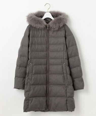 ANY SIS 【洗える】リッチファーフードロング ダウン