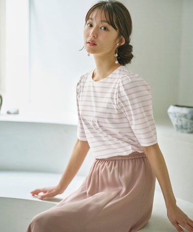 ANY SIS 【UVカット・接触冷感・撥水・汗ジミ防止】プレーティングジャージー タックスリーブ カットソー