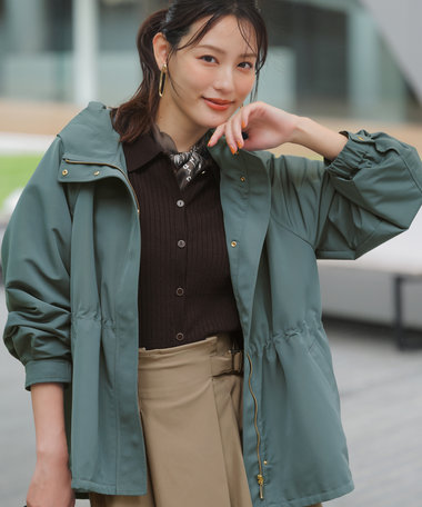 ANY SIS 【撥水・洗える】フーディショート ブルゾン