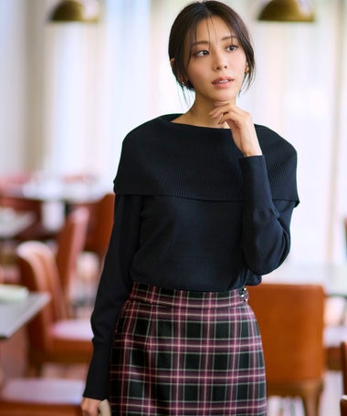 ANY SIS 【WEB・一部店舗限定】オフショルダー ニット