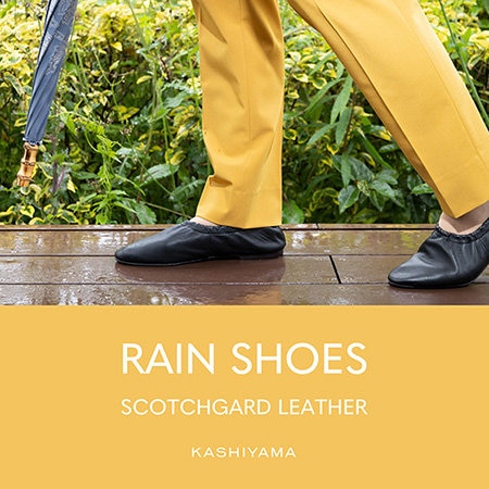 【強撥水◎】雨の日こそレザーシューズ！ソフトギャザーフラット