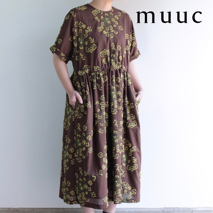 【再入荷しました!!】フェンネルの花の不思議な魅力を刺繍で表現した「ワンピースドレス」※今回入荷分で在庫終了