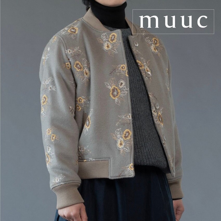 【2022-23秋冬新作コレクション販売スタート!!】クラシックなデザインに仕上げた「野ばら刺繍のブルゾン」のご紹介