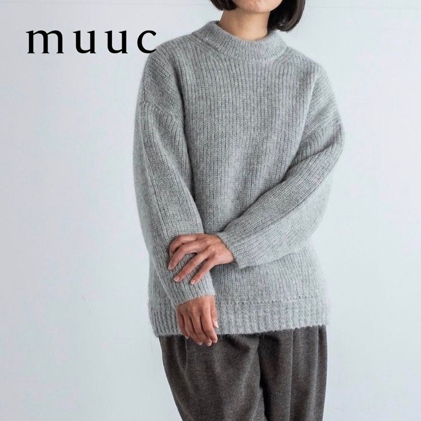 とってもやわらかい【アルパカモヘアのプルオーバー】衿や袖のシルエットにこだわりつつ「シンプルなデザイン」に